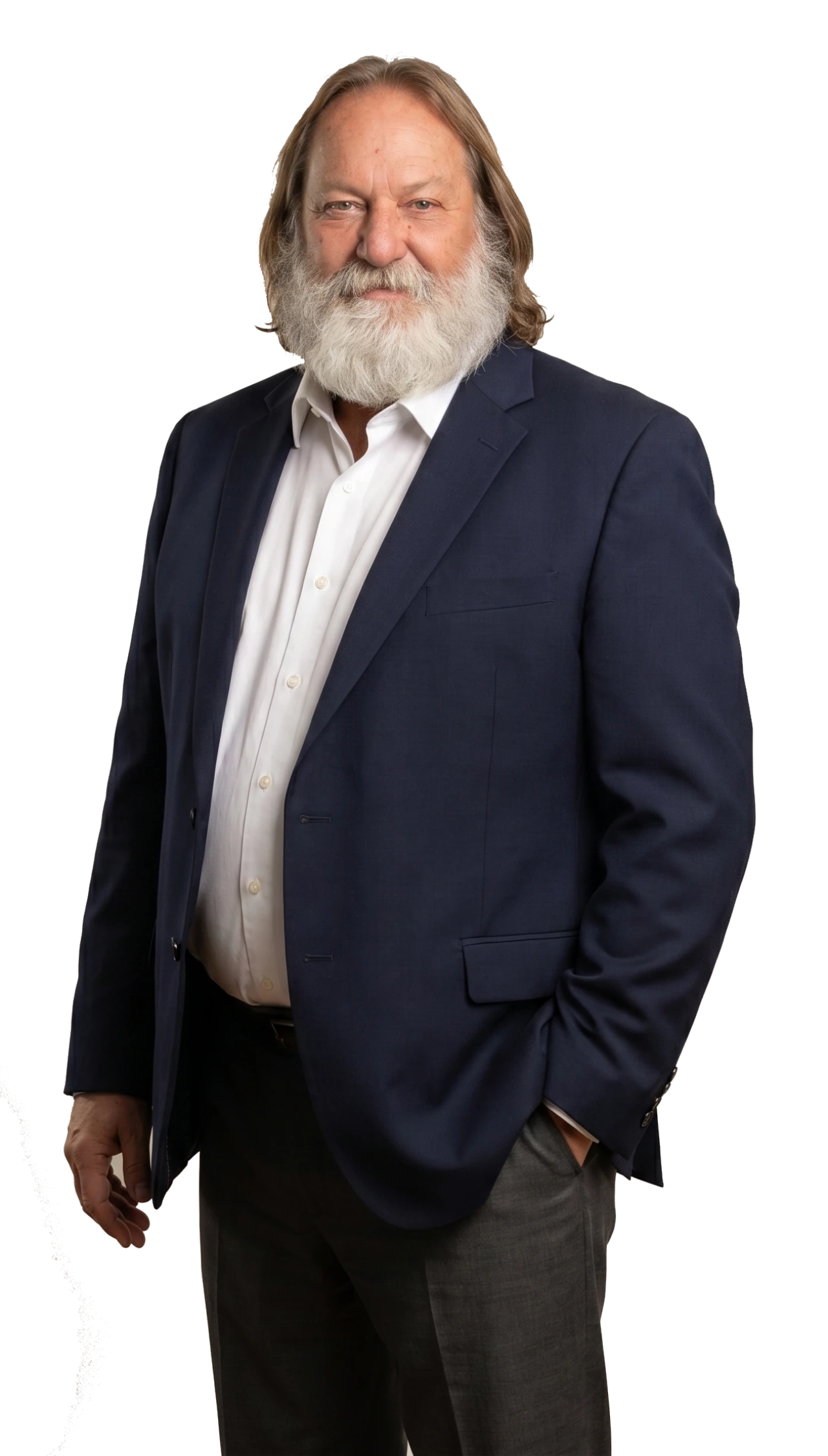 Ronald Long, Co-Founder of Galleon Consulting Group — standing portrait, professional attire, full-length cutout.